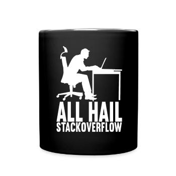 Programmierer Informatiker - Tasse einfarbig - Schwarz - Vorne