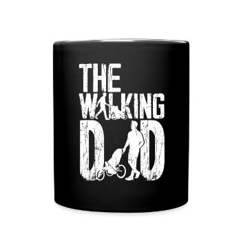 Der wandelnde Vater Vatertag - Lustiger Vater - Tasse einfarbig - Schwarz - Vorne