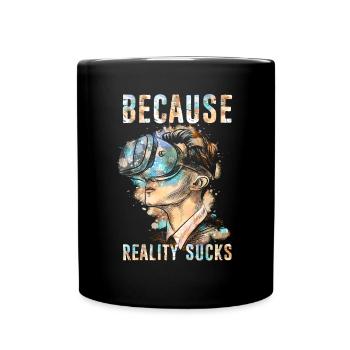 VR Gamer Réalité Virtuelle - Mug uni - noir - Devant