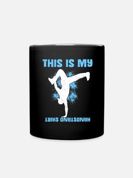 Das ist mein Handstand Cool - Tasse einfarbig - Schwarz