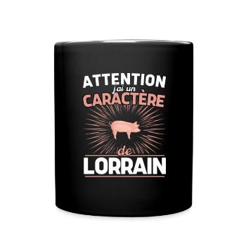 Cadeau Humour Homme Lorrain - Mug uni - noir - Devant