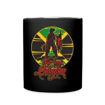 War inna Babylon - Reggae Dancehall Style - Full Colour Mug - black - Front