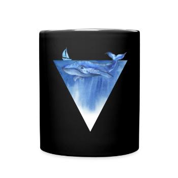 Save the Planet / Save the Whales Forest Environment - Full Colour Mug - black - Front