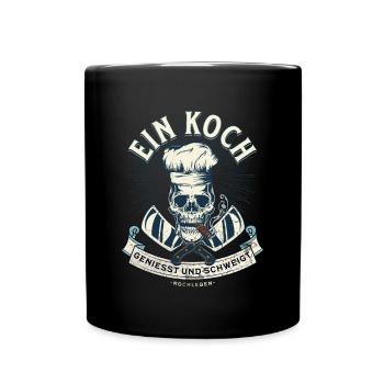 Koch Design - Tasse einfarbig - Schwarz - Vorne