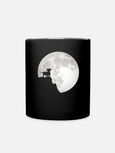 Lustige Dackel-Geschenkidee für Hundeliebhaber - Tasse einfarbig - Schwarz