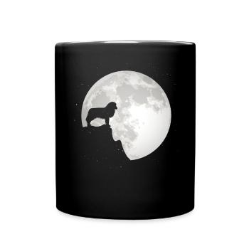Aussie Dog Owner Full Moon Australian Shepherd - Full Colour Mug - black - Front