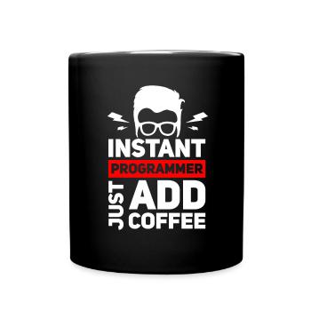 Café de programmeur amusant pour codeur - Mug uni - noir - Devant