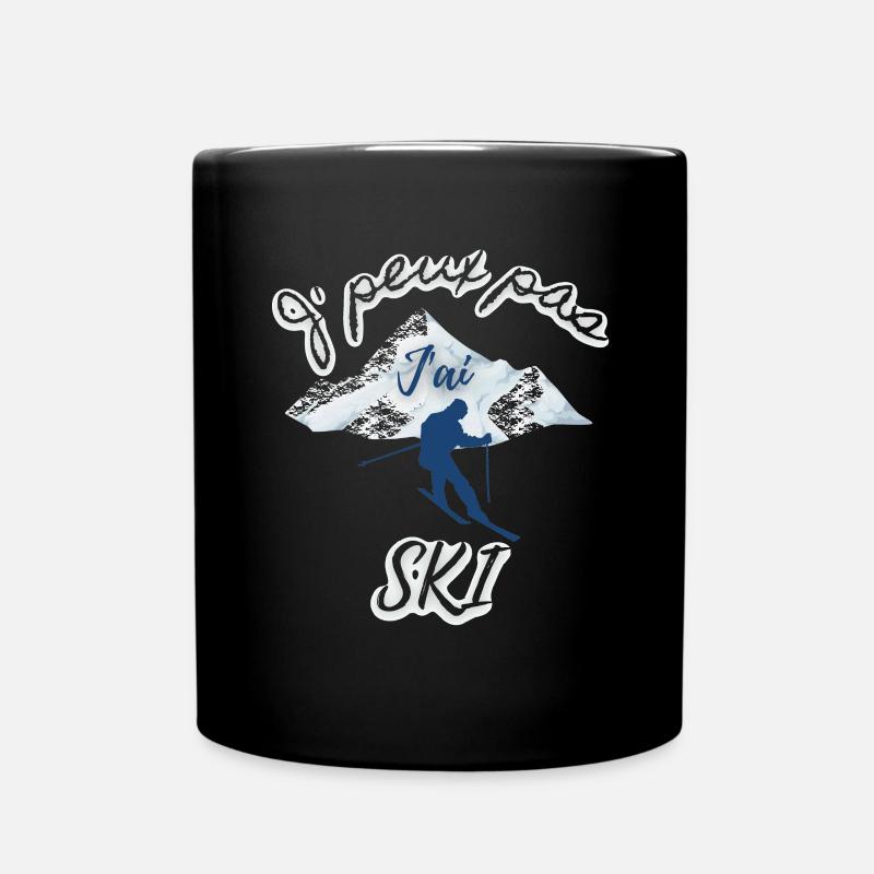 Montagne et Ski d'Aventure - Mug uni - noir