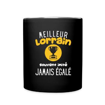 Cadeau Homme Humour Lorrain - Mug uni - noir - Devant