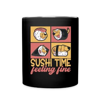 Sushi Kawaii - Mug uni - noir - Devant