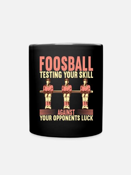 Tischfussball Tischkicker - Tasse einfarbig - Schwarz