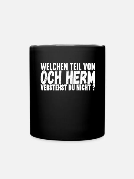Aachener Slang - Tasse einfarbig - Schwarz