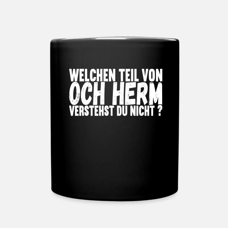 Aachener Slang - Tasse einfarbig - Schwarz