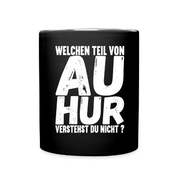 Aachener Slang - Tasse einfarbig - Schwarz - Vorne