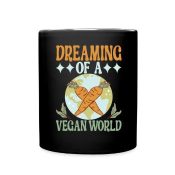 Vegan Vegetarian - Full Colour Mug - black - Front