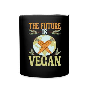 Vegan Vegetarian - Full Colour Mug - black - Front