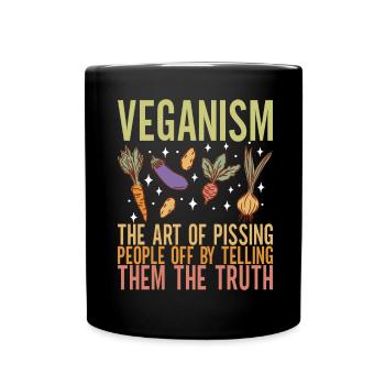 Vegan Vegetarian - Full Colour Mug - black - Front