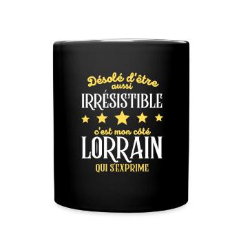 Cadeau Humour Homme Lorrain Noel Anniversaire - Mug uni - noir - Devant