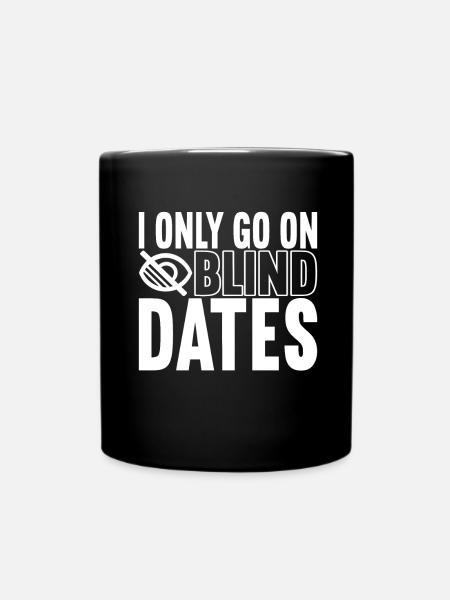 Blind Sehbehinderung - Tasse einfarbig - Schwarz
