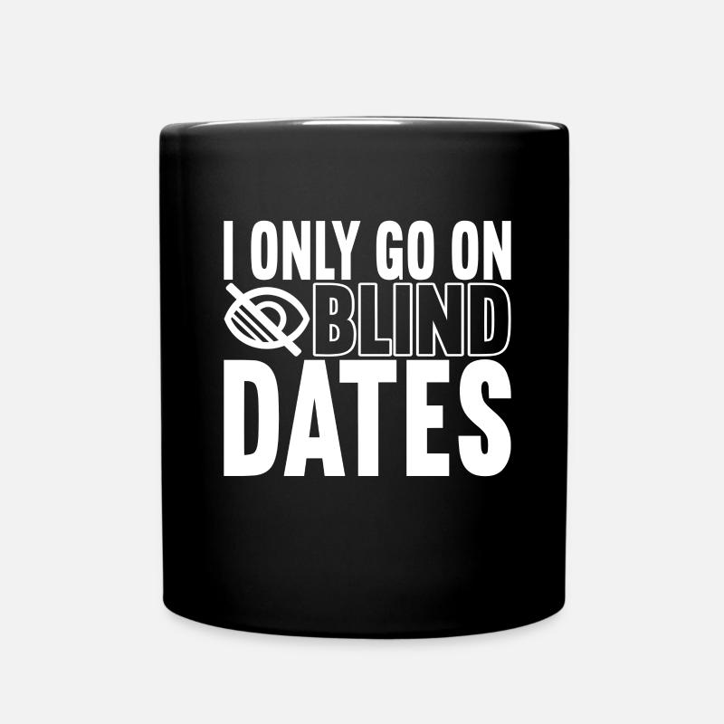 Blind Sehbehinderung - Tasse einfarbig - Schwarz