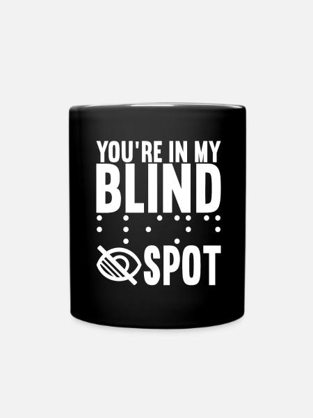 Blind visual impairment - Full Colour Mug - black