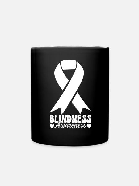 Blind visual impairment - Full Colour Mug - black