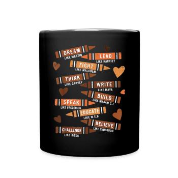 Motivational Educational Verse Design - Full Colour Mug - black - Front