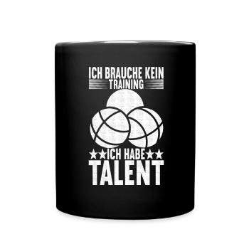 Boule Boulespieler - Tasse einfarbig - Schwarz - Vorne