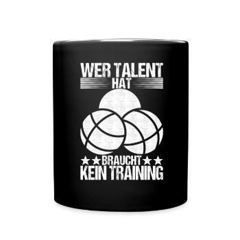Boule Boulespieler - Tasse einfarbig - Schwarz - Vorne