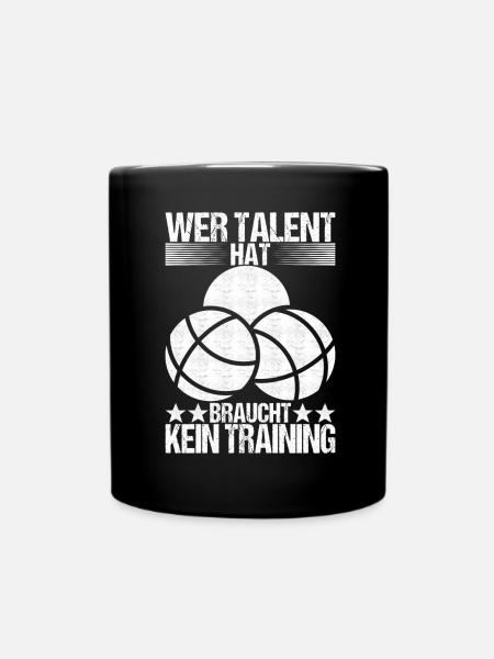 Boule Boulespieler - Tasse einfarbig - Schwarz