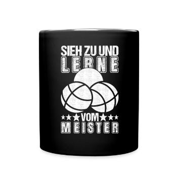 Boule Boulespieler - Tasse einfarbig - Schwarz - Vorne