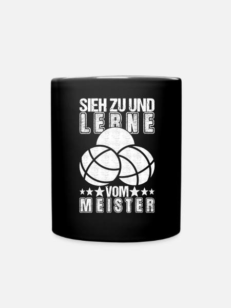 Boule Boulespieler - Tasse einfarbig - Schwarz