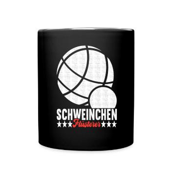 Boule Boulespieler - Tasse einfarbig - Schwarz - Vorne