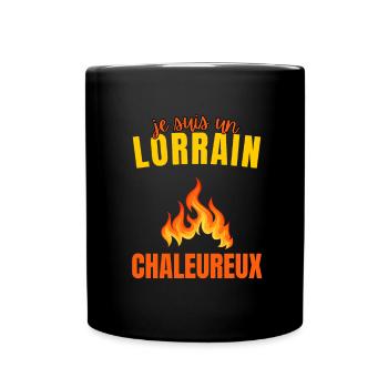 Cadeau Humour Homme Lorrain Chaleureux - Mug uni - noir - Devant