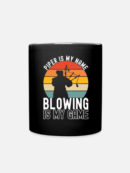 Dudelsack Dudelsackspieler - Tasse einfarbig - Schwarz
