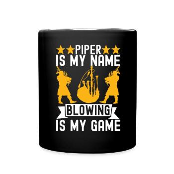 Bagpipes Bagpipers - Full Colour Mug - black - Front