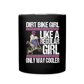 Moto de motocross - Mug uni - noir - Devant