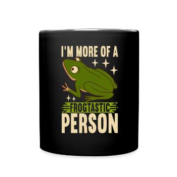 Grenouille Amphibiens Grenouilles - Mug uni - noir - Devant