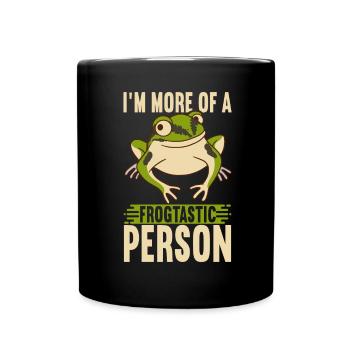 Grenouille Amphibiens Grenouilles - Mug uni - noir - Devant