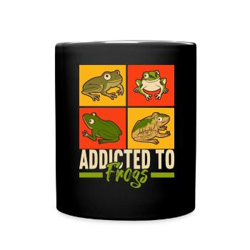 Grenouille Amphibiens Grenouilles - Mug uni - noir - Devant