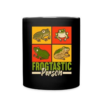 Grenouille Amphibiens Grenouilles - Mug uni - noir - Devant