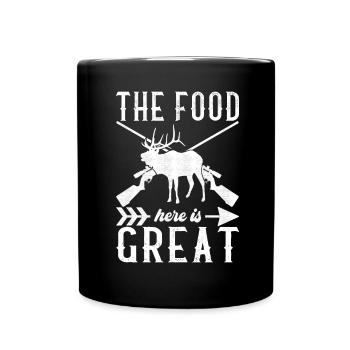 Hunting Hunter Hunting Deer - Full Colour Mug - black - Front