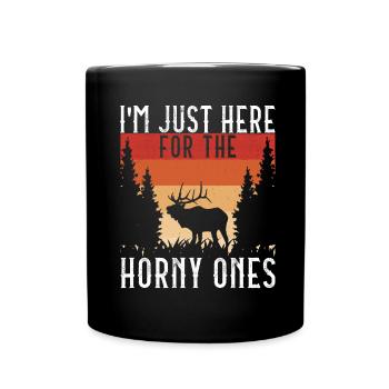 Hunting Hunter Hunting Deer - Full Colour Mug - black - Front