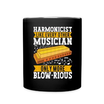 Harmonica Harmonica - Full Colour Mug - black - Front
