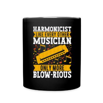 Harmonica Harmonica - Full Colour Mug - black - Front