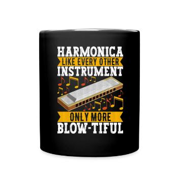 Harmonica Harmonica - Full Colour Mug - black - Front