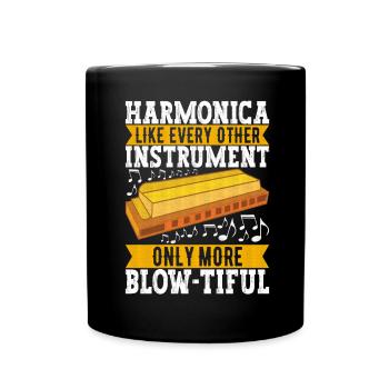 Harmonica Harmonica - Full Colour Mug - black - Front