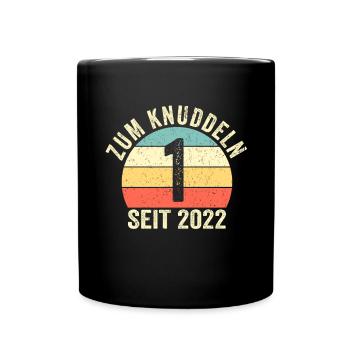 Geburtstag Junge Mädchen 1 Jahr Seit 2022 - Tasse einfarbig - Schwarz - Vorne