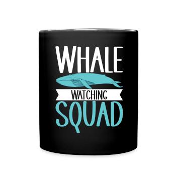 Observateurs de baleines - Mug uni - noir - Devant