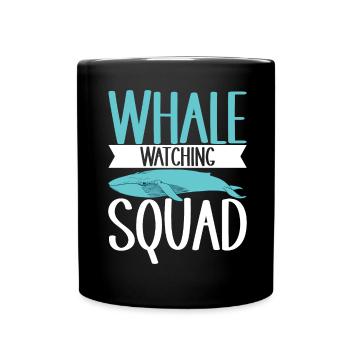 Observateurs de baleines - Mug uni - noir - Devant